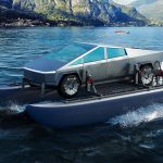 Visul lui Elon Musk, Tesla Cybertruck, transformat într-un cataraman