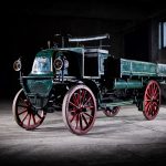 Eine echte Rarität der Daimler Kardan-Lastwagen von 1899A rare bird indeed: the Daimler cardan-truck from 1899