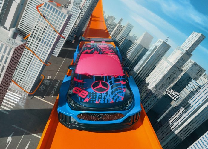 Ein neues Kapitel in der Multi-Collaboration Serie mit dem Mercedes-Benz CLA: Hot Wheels verbindet automobile Innovation mit der Philosophie des grenzenlosen Spielens.// A new chapter in the multi-collaboration series with the Mercedes-Benz CLA: Hot Wheel