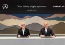 Mercedes-Benz și Samsung semnează un parteneriat de 7 miliarde USD pentru baterii de mașini electrice